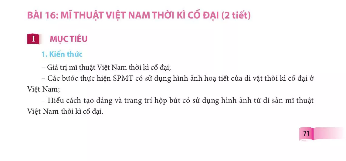 Bài 16: Mĩ thuật Việt Nam thời kì cổ đại